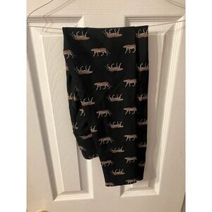 Victoria's Secret Sport black Rare Cheetah Leopard Women leggings S Athleisure